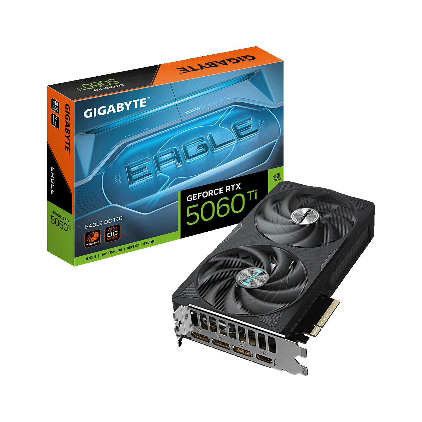 NVIDIA GeForce RTX5060Ti GDDR7 16GBメモリ搭載　GV-N506TEAGLE OC-16GD