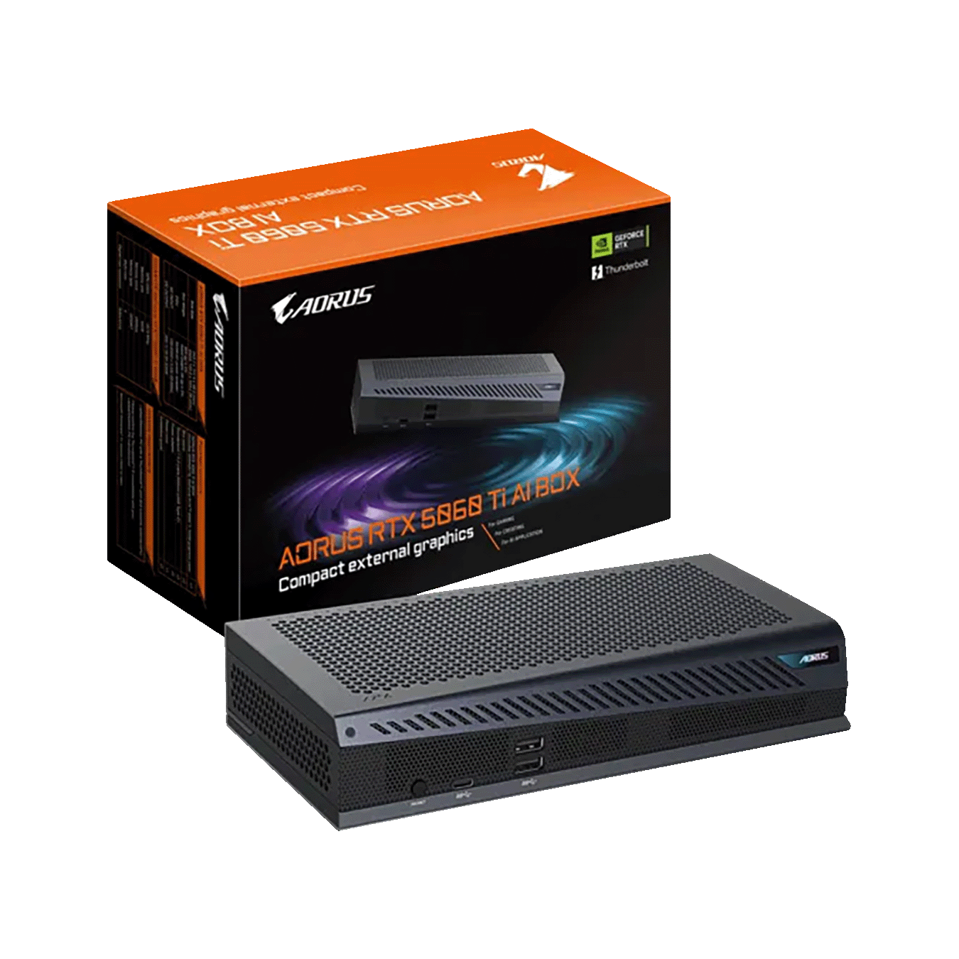 GIGABYTE NVIDIA GeForce RTX5060Ti GDDR7 16GBメモリ搭載 外付けVGABOX GV-N506TIXEB-16GD