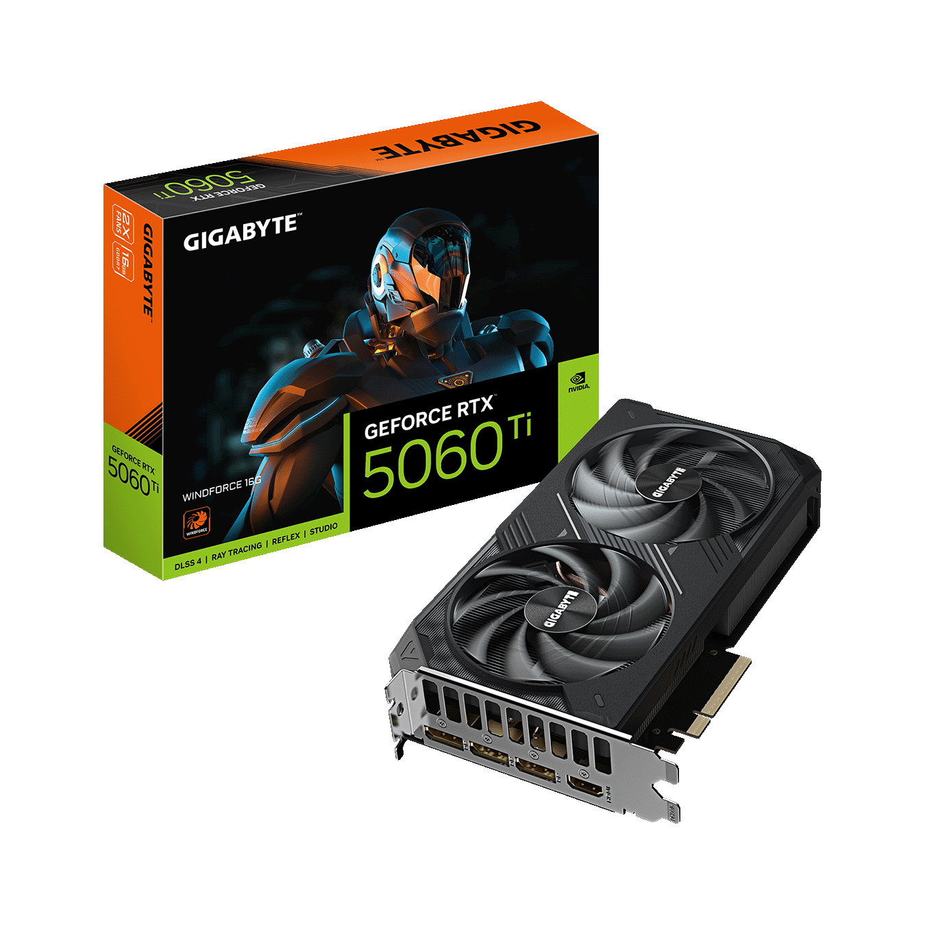 GIGABYTE(ギガバイト) NVIDIA GeForce RTX 5060 Ti 搭載 グラフィックボード (VRAM 16GB)　GV-N506TWF2-16GD