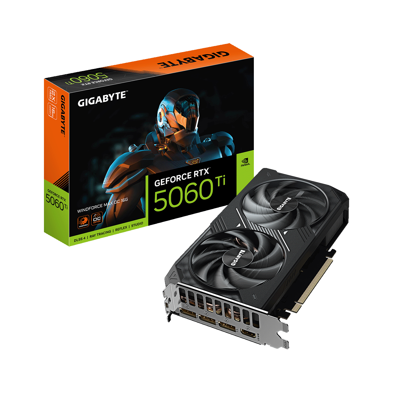 GIGABYTE　NVIDIA GeForce RTX5060Ti GDDR7 16GBメモリ搭載　GV-N506TWF2MAX OC-16GD