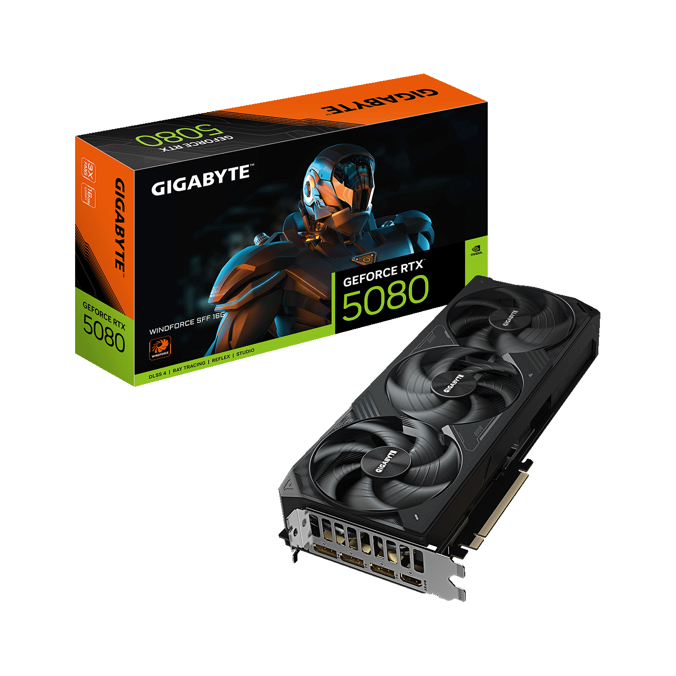 GIGABYTE(ギガバイト) NVIDIA GeForce RTX 5080 トリプルファン搭載 グラフィックボード GV-N5080WF3-16GD