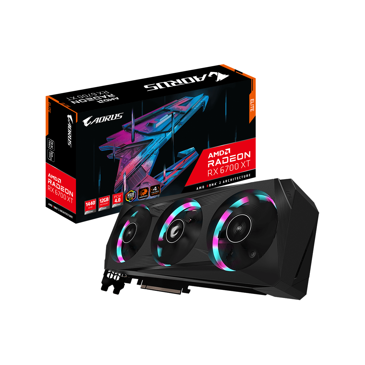 GV-R67XTAORUS E-12GD | GIGABYTE(ギガバイト) Radeon RX 6700 XT 搭載