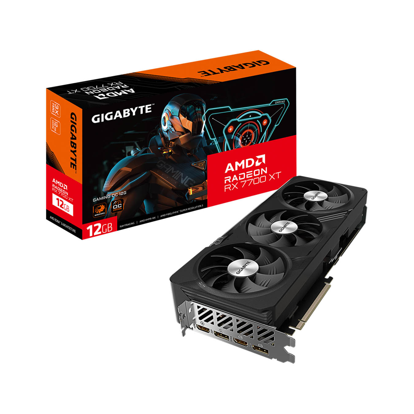 GIGABYTE(ギガバイト) Radeon RX 7700 XT 搭載 ゲーミングPC向け オーバークロック グラフィックボード GV-R77XTGAMING OC-12GD