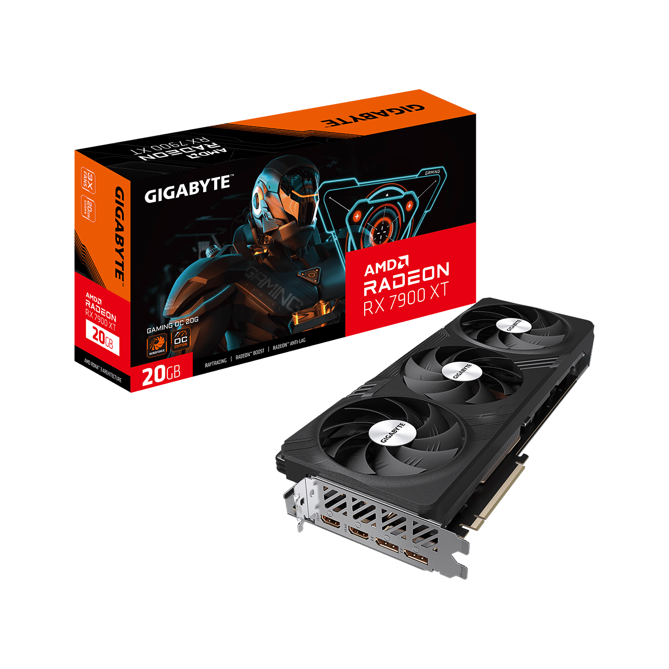 【販売終了】GIGABYTE Radeon RX 7900 XT 搭載 グラフィックボード GV-R79XTGAMING OC-20GD