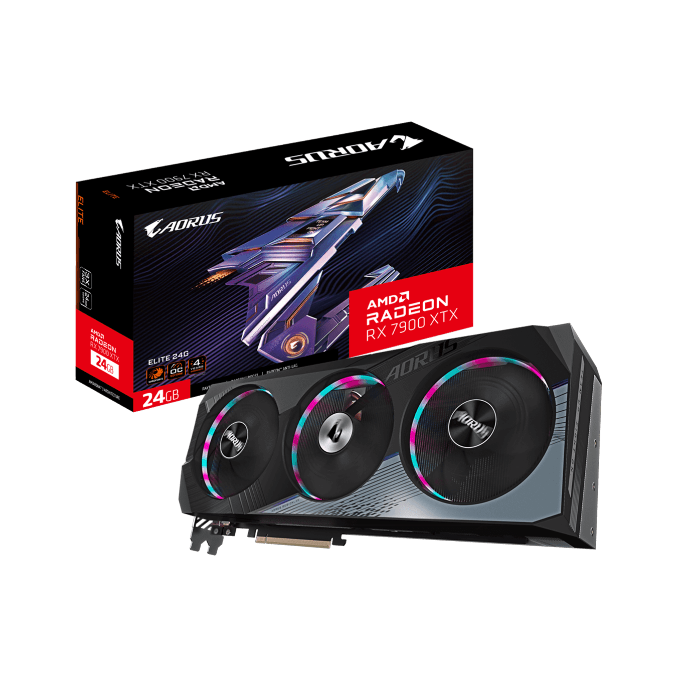 【販売終了】GIGABYTE Radeon RX 7900 XTX 搭載 グラフィックボード GV-R79XTXAORUS E-24GD