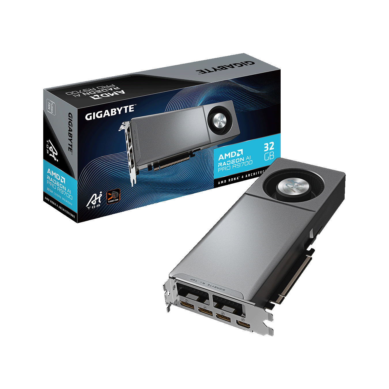 AMD Radeon AI Pro　GV-R9700AI TOP-32GD