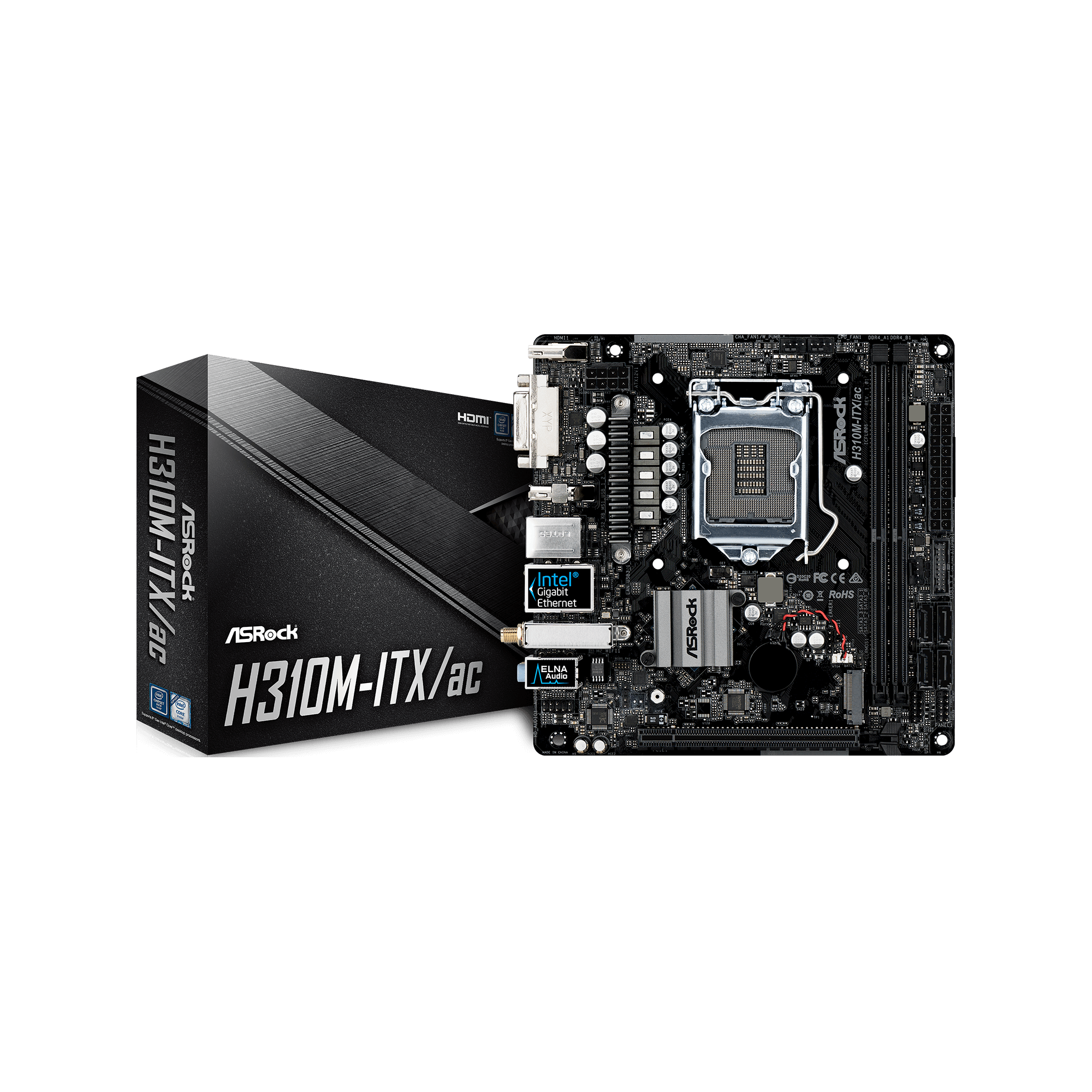 H310M-ITX/ac ASRock(アスロック) LGA1151 Intel H310 MiniITX マザーボード CFD販売株式会社  CFD Sales INC.