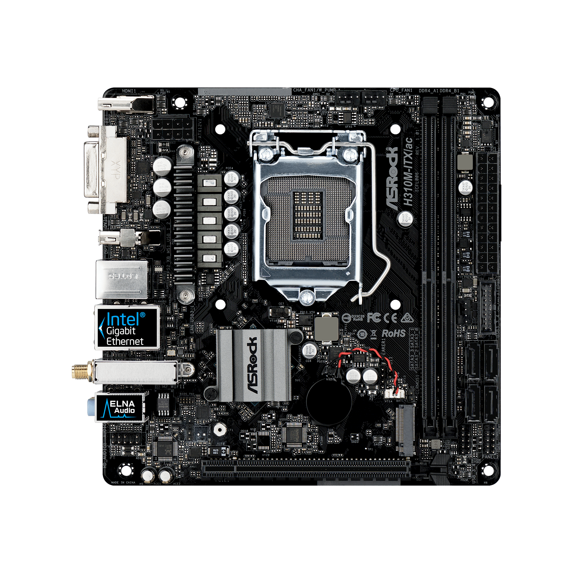 H310M-ITX/ac | ASRock(アスロック) LGA1151 Intel H310 MiniITX マザーボード | CFD販売株式会社  CFD Sales INC.