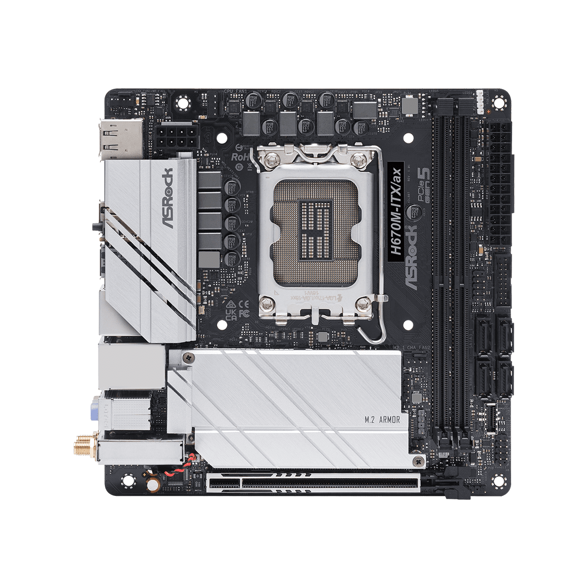 H670M-ITX/ax | ASRock(アスロック) LGA 1700 Intel H670 Mini-ITX 
