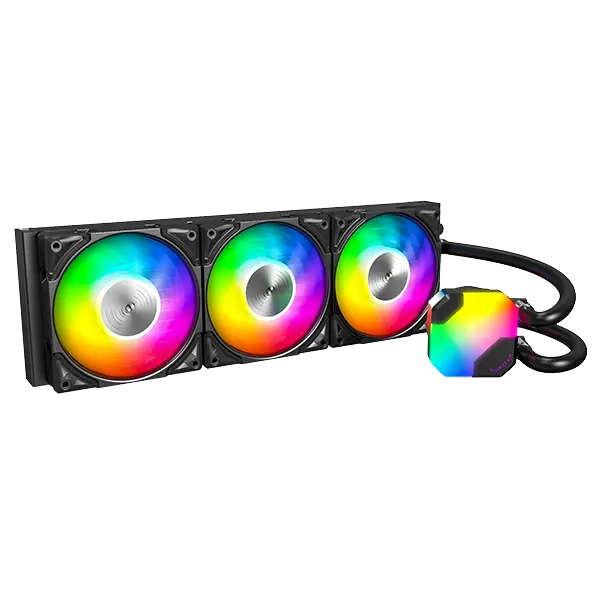 Montech (モンテック) HyperFlow ARGB 360シリーズ オールインワン簡易水冷CPUクーラー (ARGBトリプルファン・ブラック) HyperFlow ARGB 360 (B)