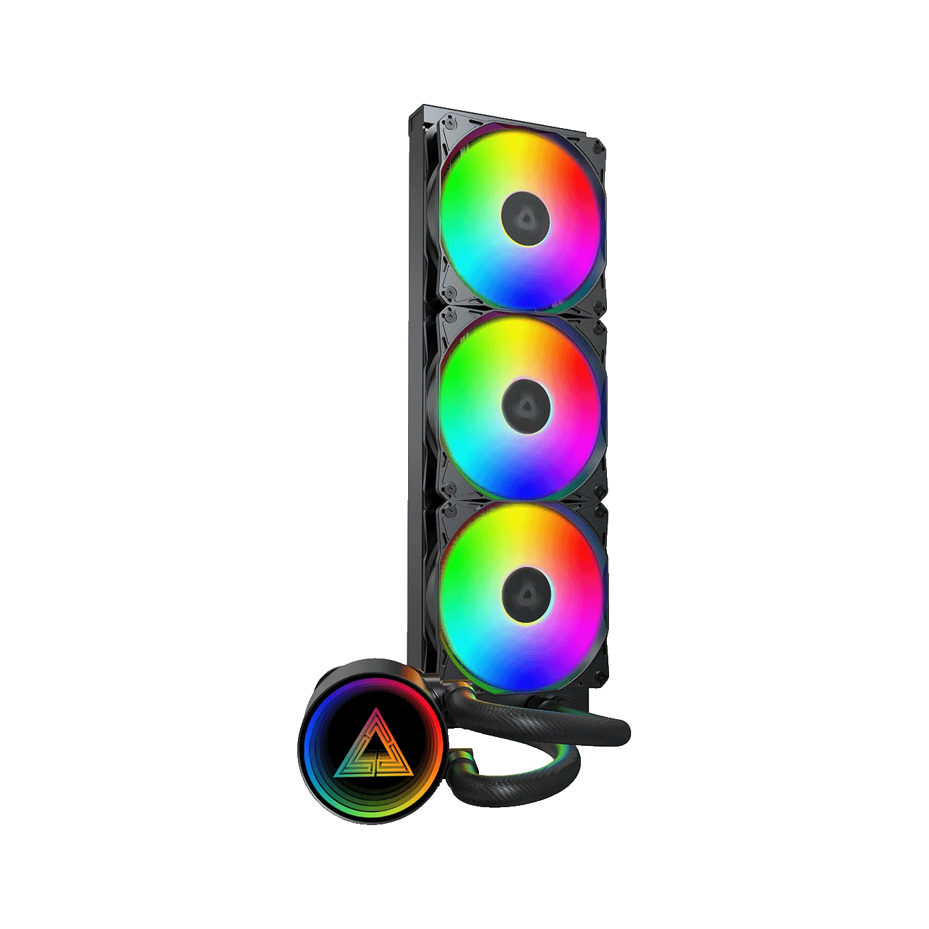 Montech (モンテック) LightFlow ARGB 360 シリーズ オールインワン簡易水冷CPUクーラー (ARGBトリプルファン・ブラック)　LightFlow ARGB 360 (B)