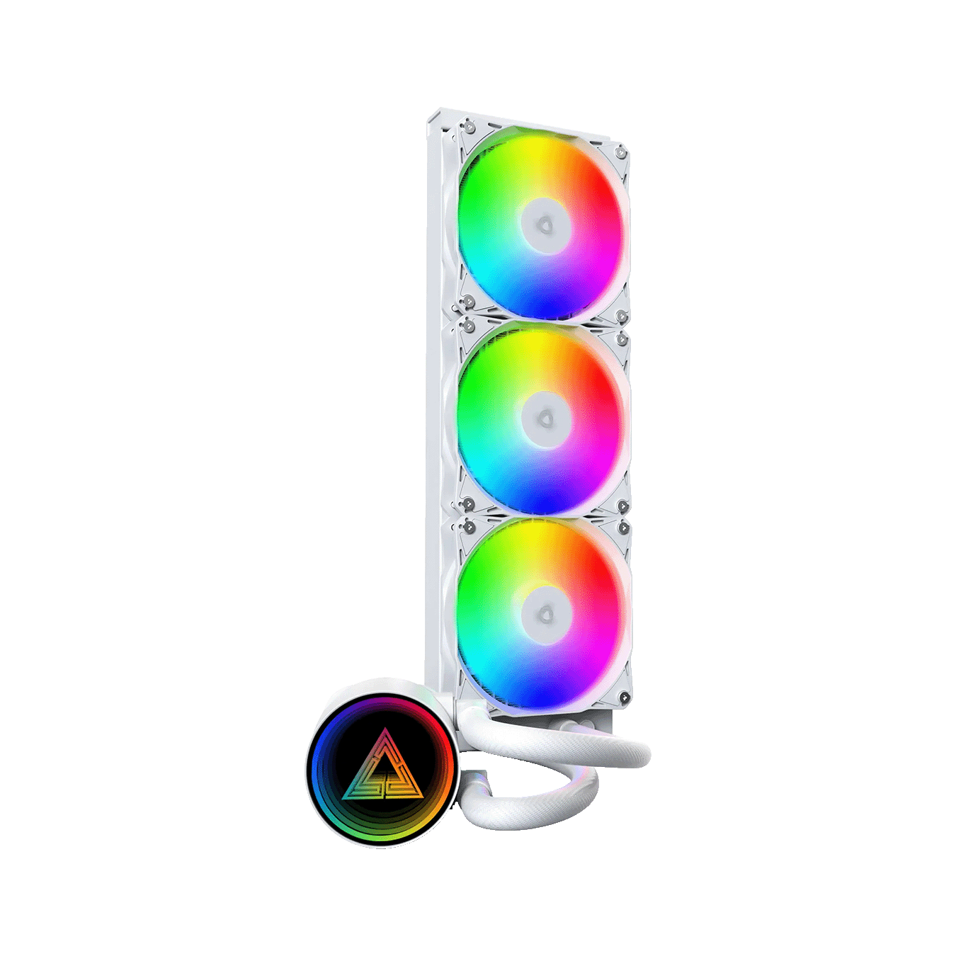 Montech (モンテック) LightFlow ARGB 360 シリーズ オールインワン簡易水冷CPUクーラー (ARGBトリプルファン・ホワイト)　LightFlow ARGB 360 (W)