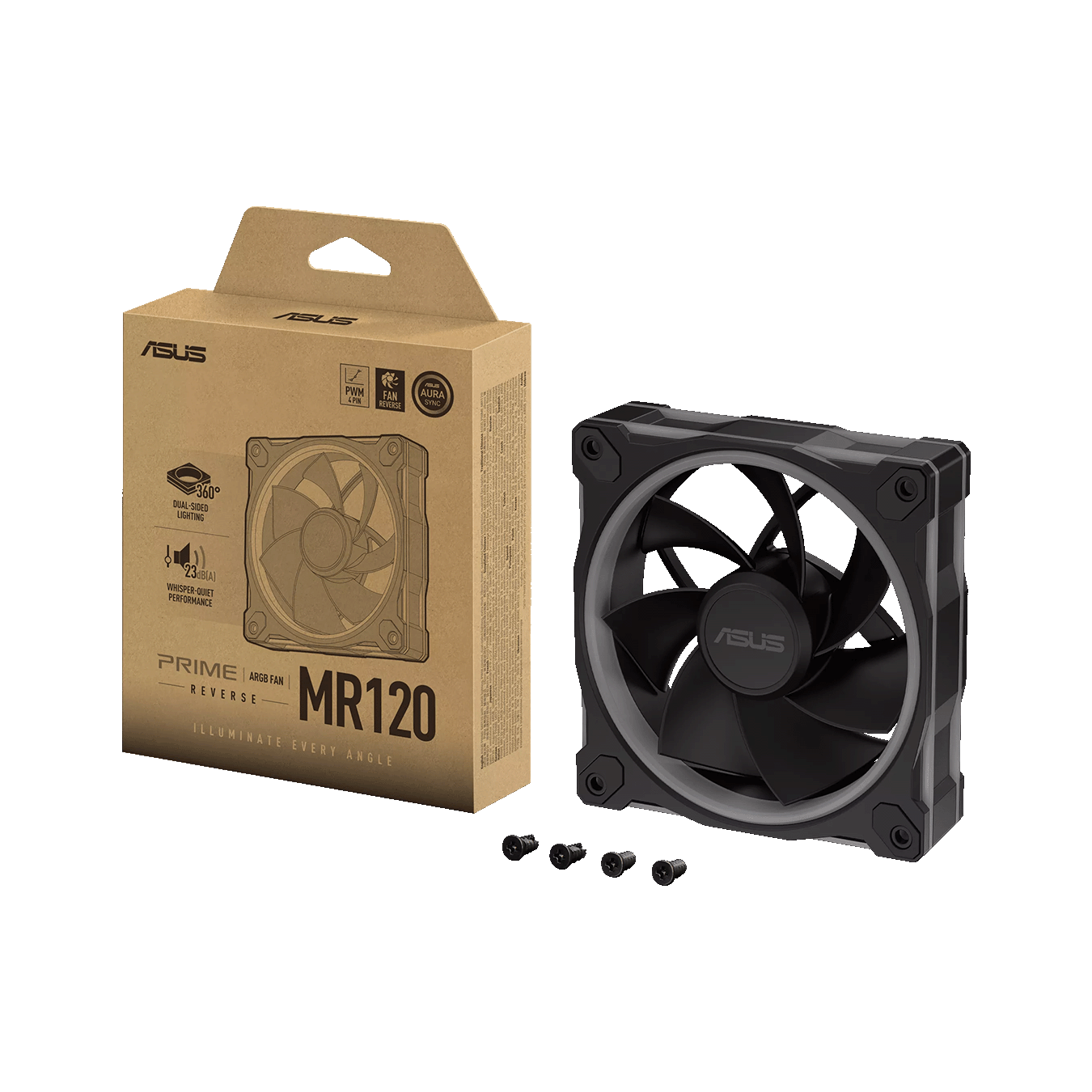 ARGBファン Reverse 黒 MR120 REVERSE ARGB FAN BLACK | MR120 REVERSE ARGB FAN BLACK