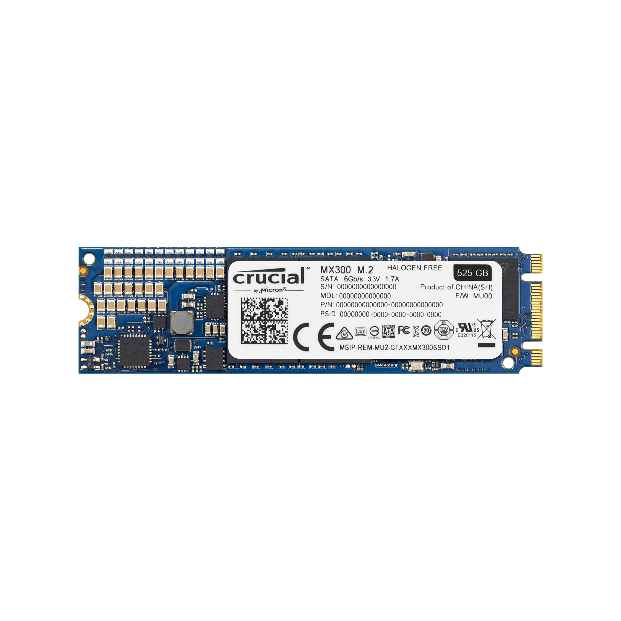 CT525MX300SSD4/JP | Crucial MX300 シリーズ M.2 SSD (525GB