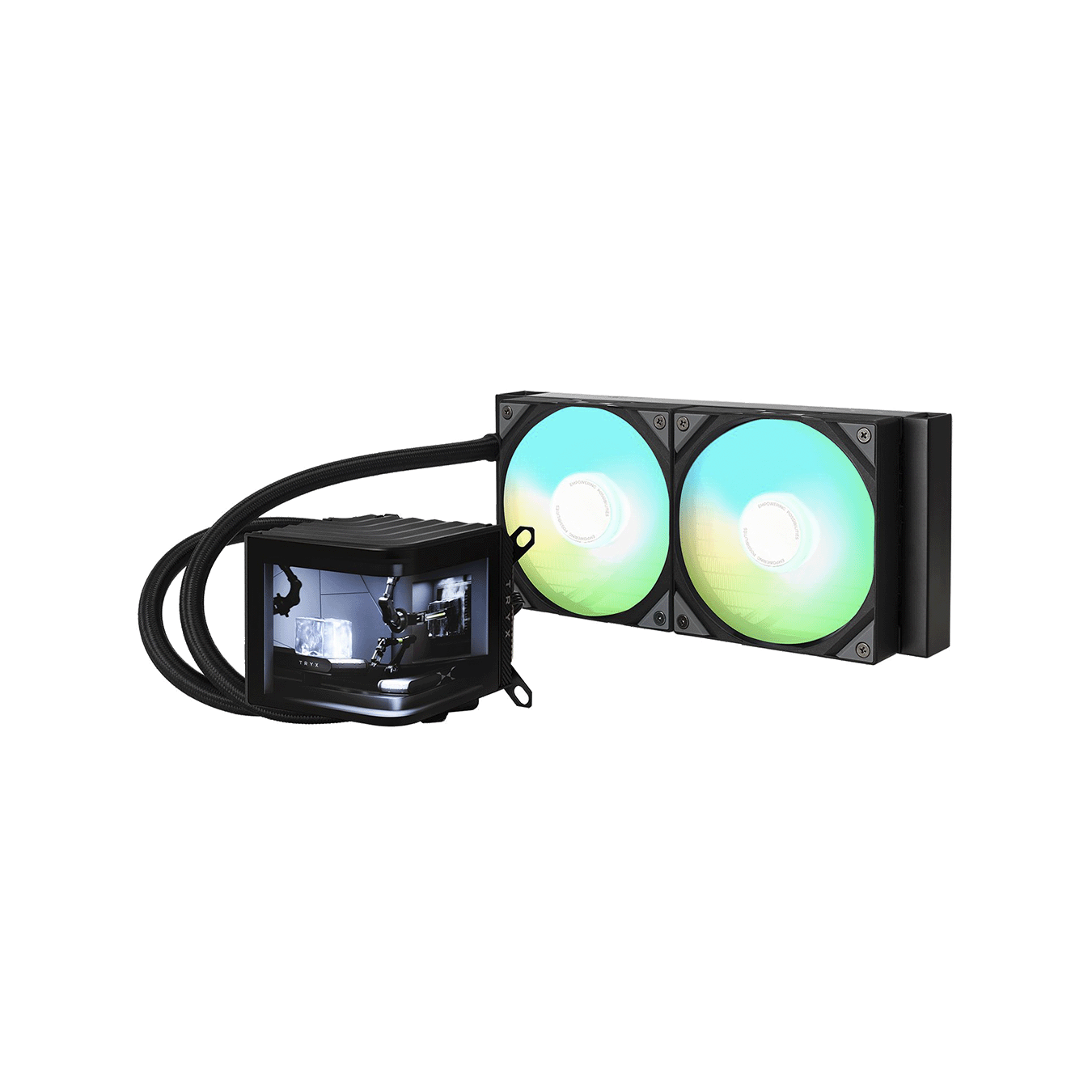 TRYX PANORAMA 240mm AIO Liquid Cooler ARGB Black　L-P240A-AS2M-G0K