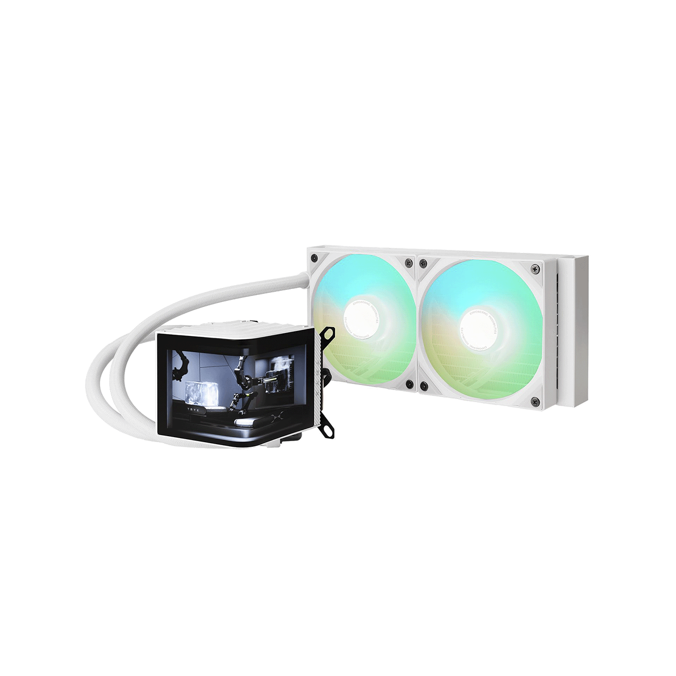 TRYX PANORAMA 240mm AIO Liquid Cooler ARGB White　L-P240A-AS2M-G0W