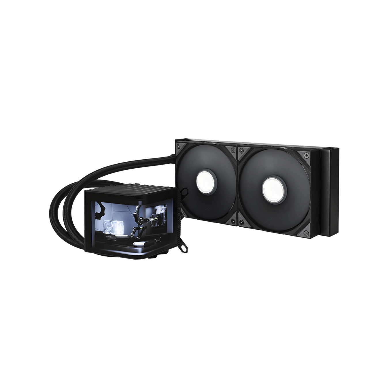 TRYX PANORAMA 240mm AIO Liquid Cooler Black　L-P240N-DS2M-G0K