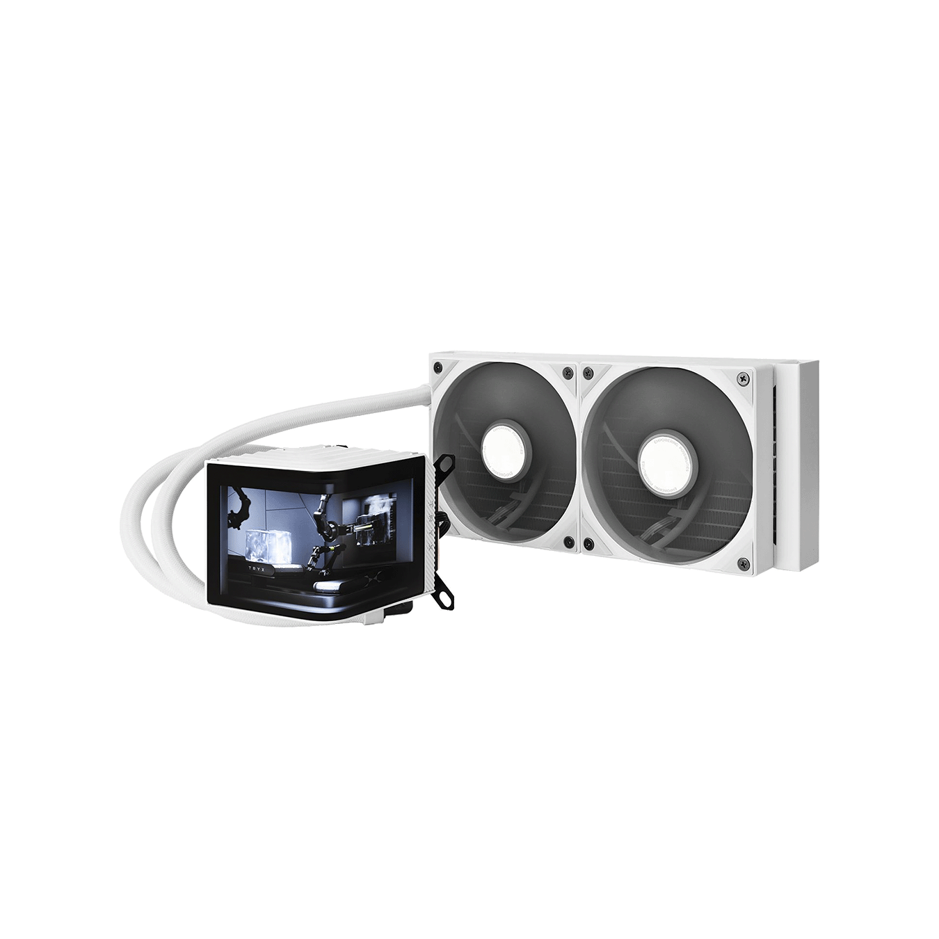 TRYX PANORAMA 240mm AIO Liquid Cooler White　L-P240N-DS2M-G0W