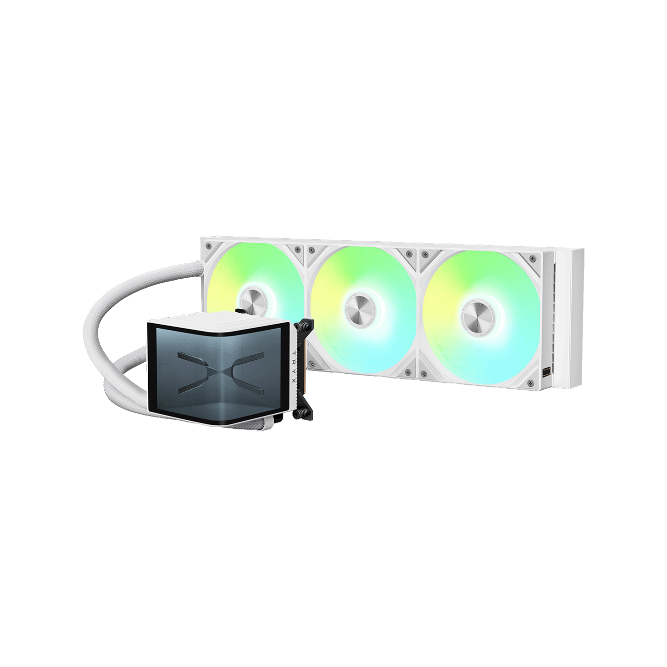 TRYX PANORAMA 360mm AIO Liquid Cooler ARGB White　L-P360A-AS3M-G1W
