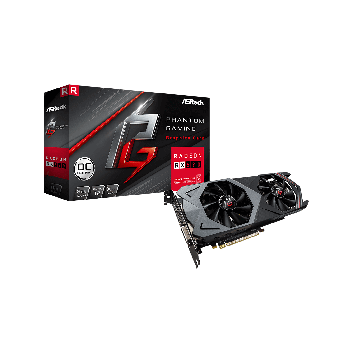 【動作確認済み】 Radeon RX590 8G OC