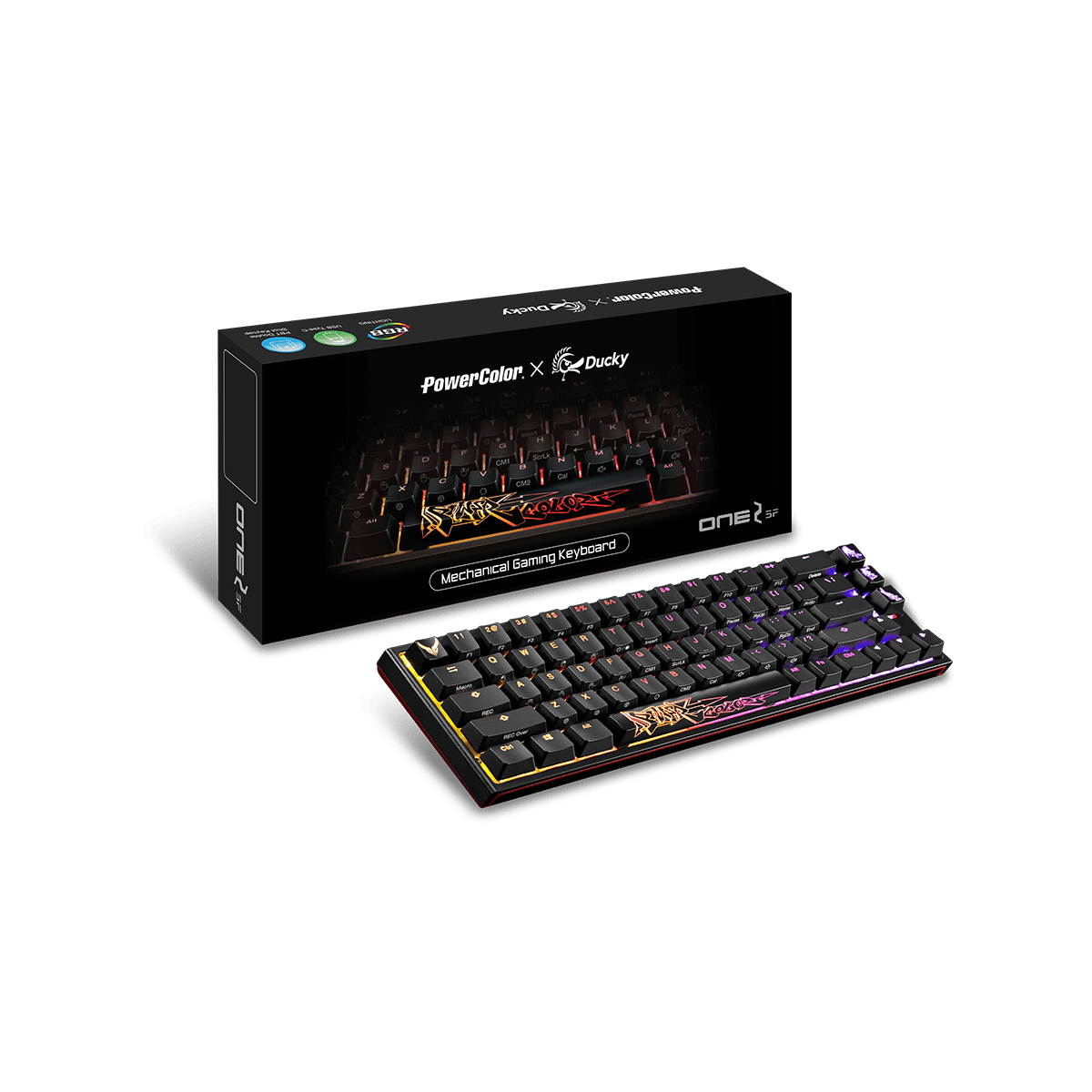 DKON1967ST-KUSPDAZTKP(茶軸) | PowerColor × Ducky コラボレーション ゲーミングキーボード 茶軸 |  CFD販売株式会社 CFD Sales INC.