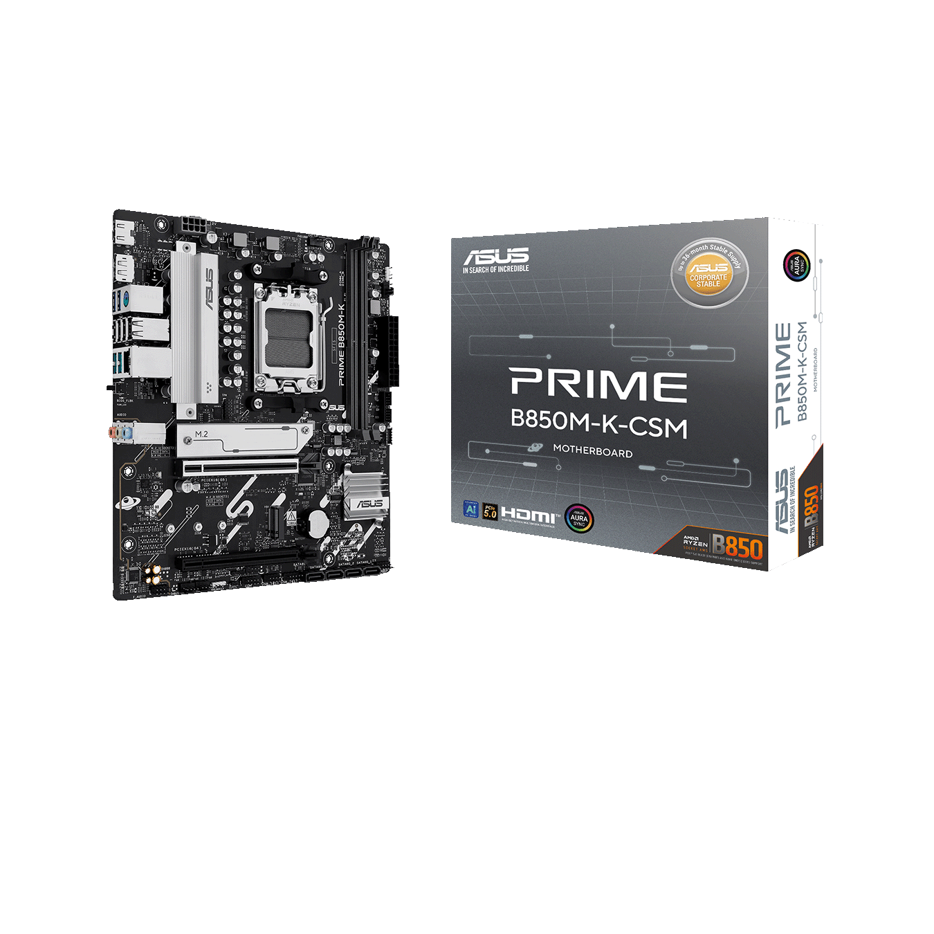 ASUS(エイスース) Socket AM5 AMD B850 MicroATX マザーボード PRIME B850M-K-CSM