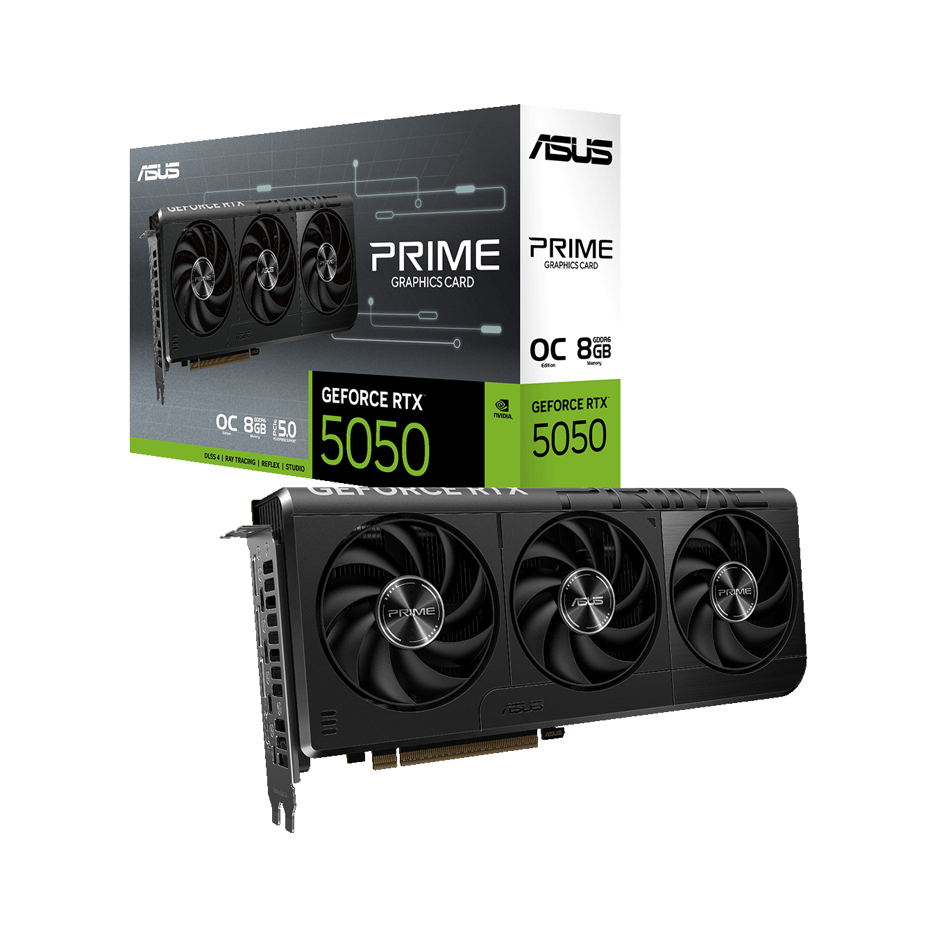 ASUS(エイスース) PRIME シリーズ NVIDIA GeForce RTX 5050 トリプルファン オーバークロック グラフィックボード PRIME-RTX5050-O8G