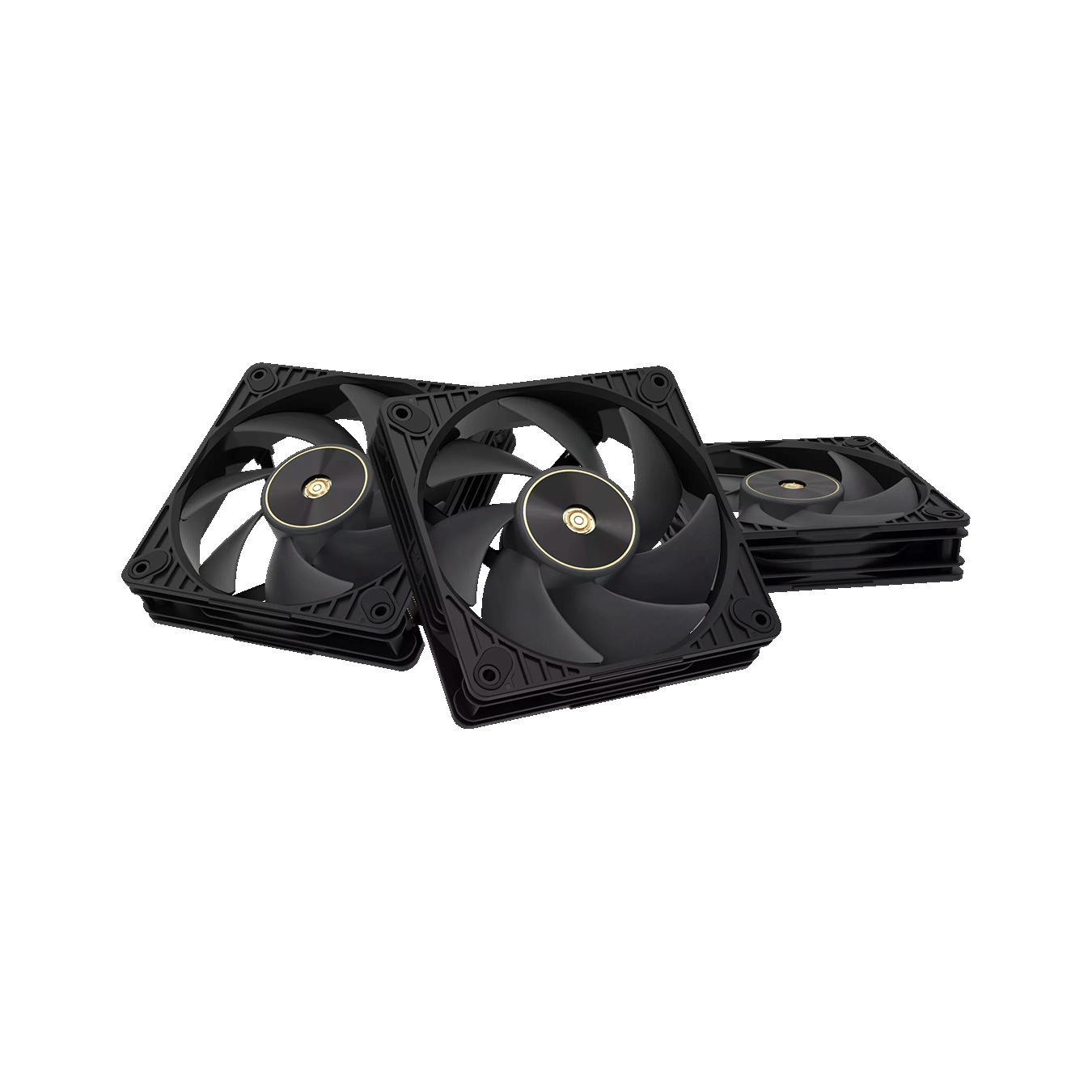 ASUS (エイスース) ProArt PF120 PWM シリーズ 28mmフレーム 120mm 静音 PCケースファン (3個パック・ブラック) PROART PF120 FAN PWM BLACK 3IN1