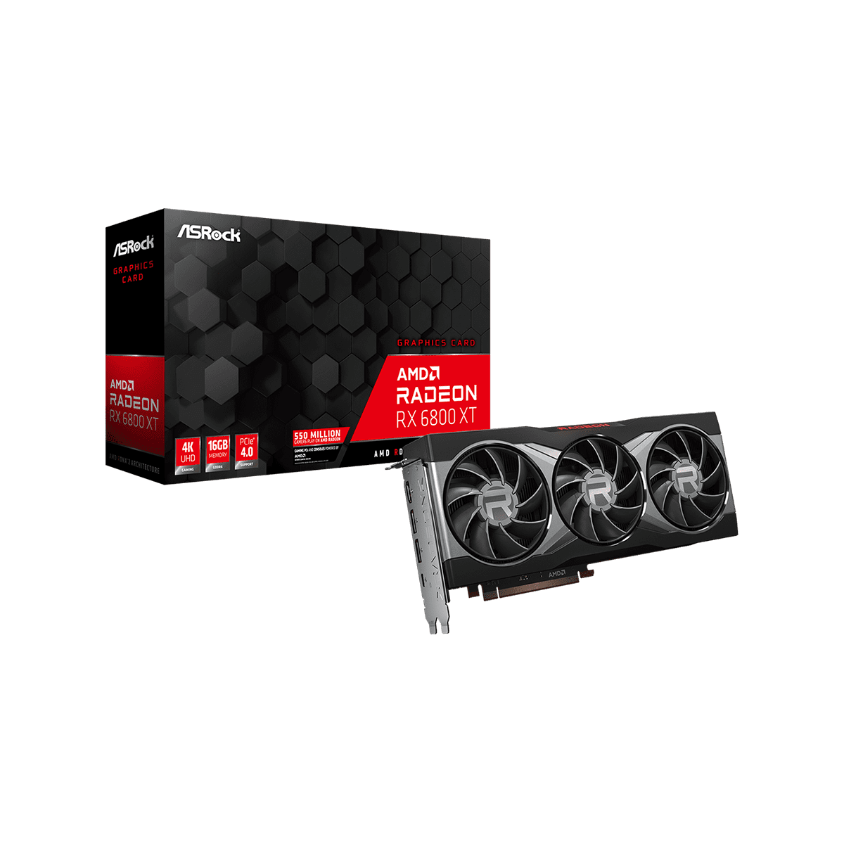 新品　AMD ASRock RADEON RX6800XT 16G　リファレンス