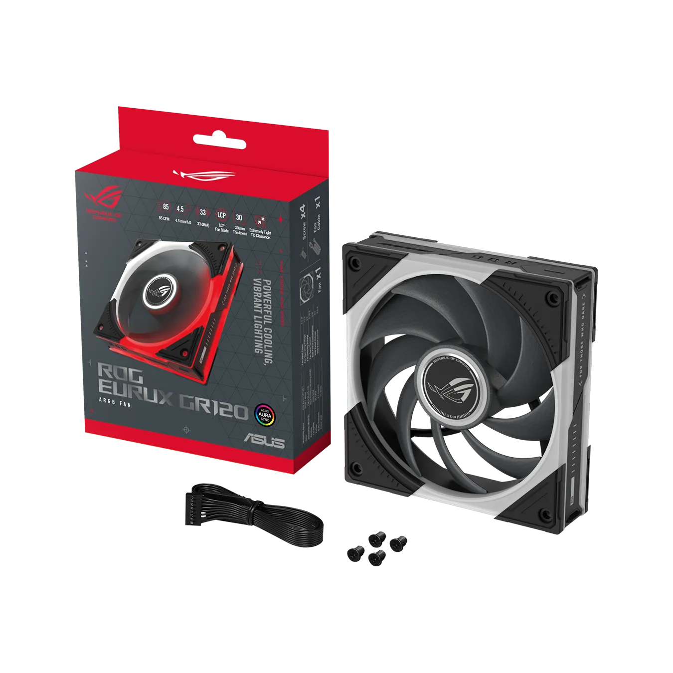 ROG EURUX GR120 FAN ARGB BLACK | ROG EURUX GR120 FAN ARGB BLACK