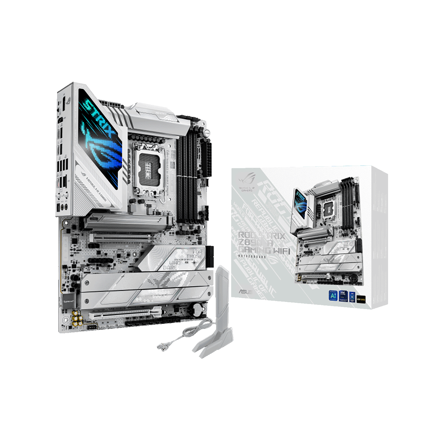 ASUS(エイスース) LGA1851 Intel Z890 ATX WiFi+Bluetoothモジュール付属 ホワイトカラー マザーボード ROG STRIX Z890-A GAMING WIFI