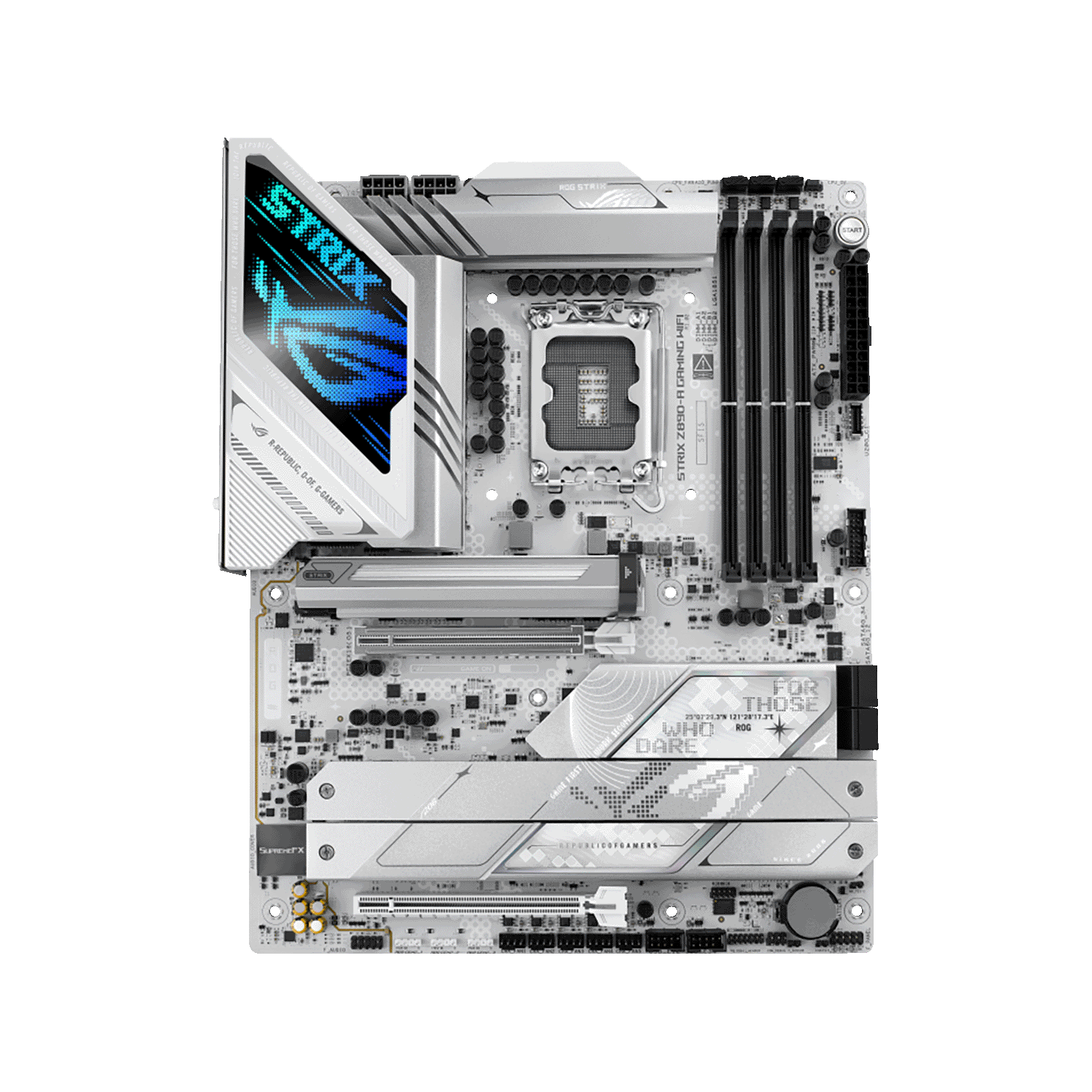 ROG STRIX Z890-A GAMING WIFI | ROG STRIX Z890-A GAMING WIFI | ASUS(エイスース)  LGA1851 Intel Z890 ATX WiFi+Bluetoothモジュール付属 ホワイトカラー マザーボード | CFD販売株式会社 CFD  Sales INC.