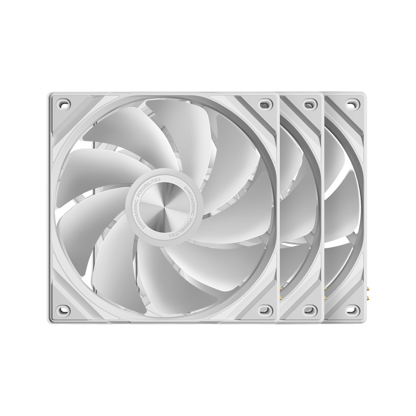 TRYX (トライエックス) ROTA SL ARGB Reverse 120 3個パックシリーズ ARGB LED搭載 リバース回転 静音PCケースファン (120mmx3・ホワイト) F-R120R-AM3M-G0W