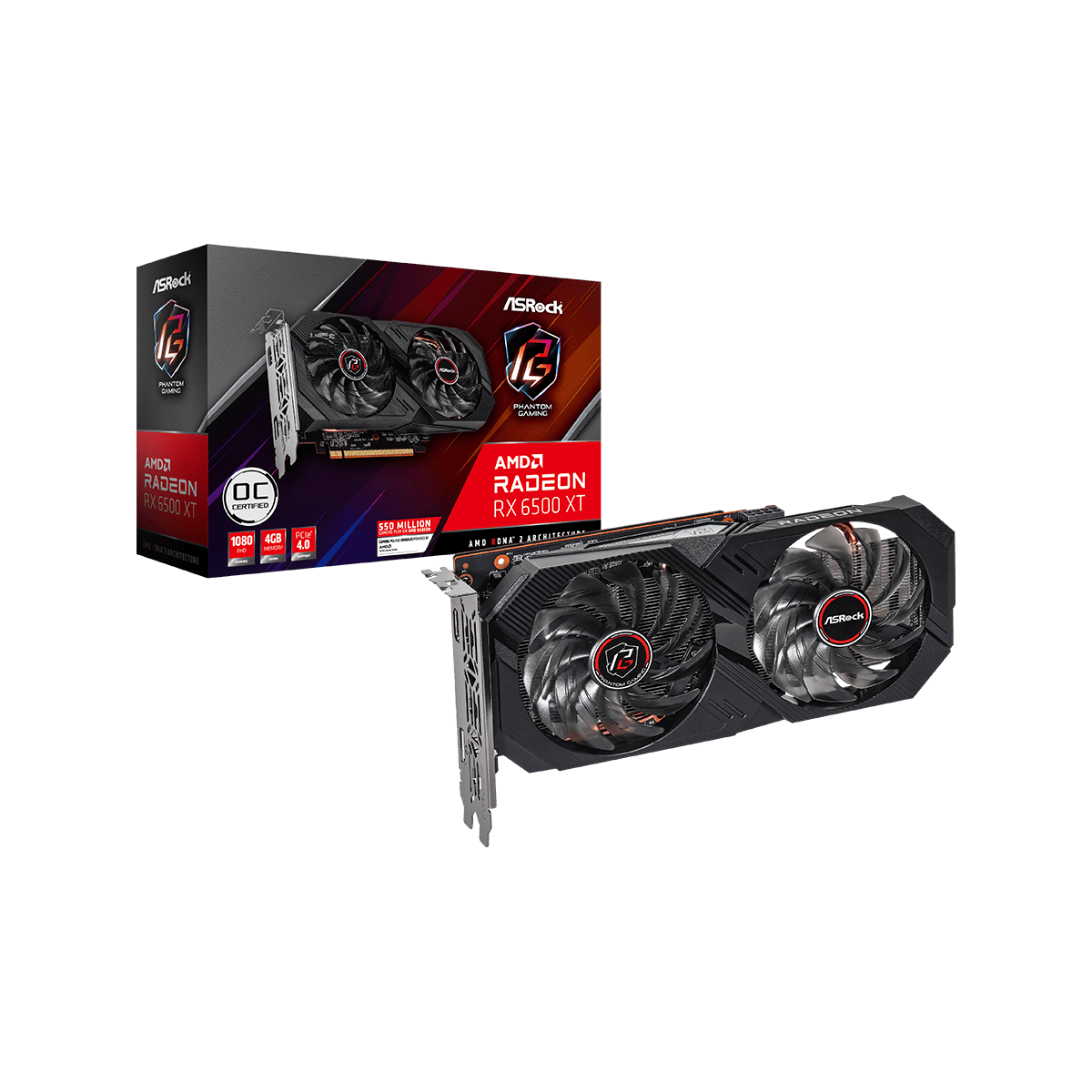 ASRock グラフィックボード AMD Radeon RX6500