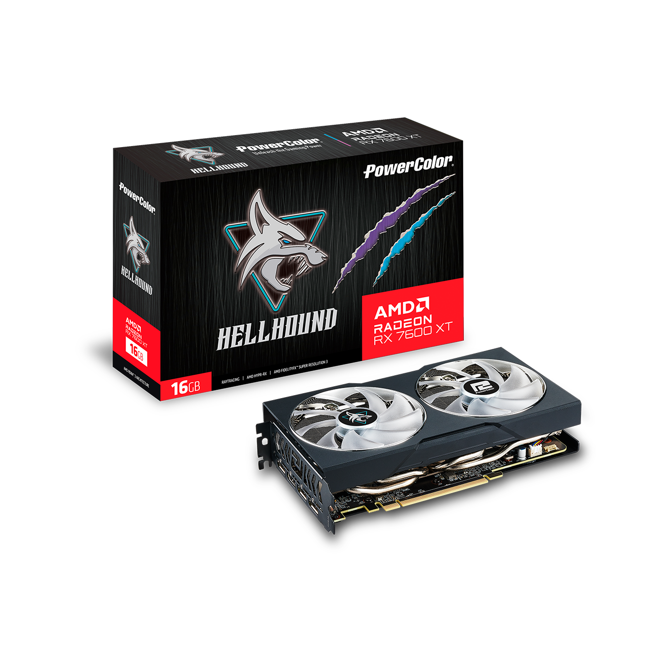 PowerColor(パワーカラー) Radeon RX 7600 XT 搭載 オーバークロック グラフィックボード RX7600XT 16G-L/OC