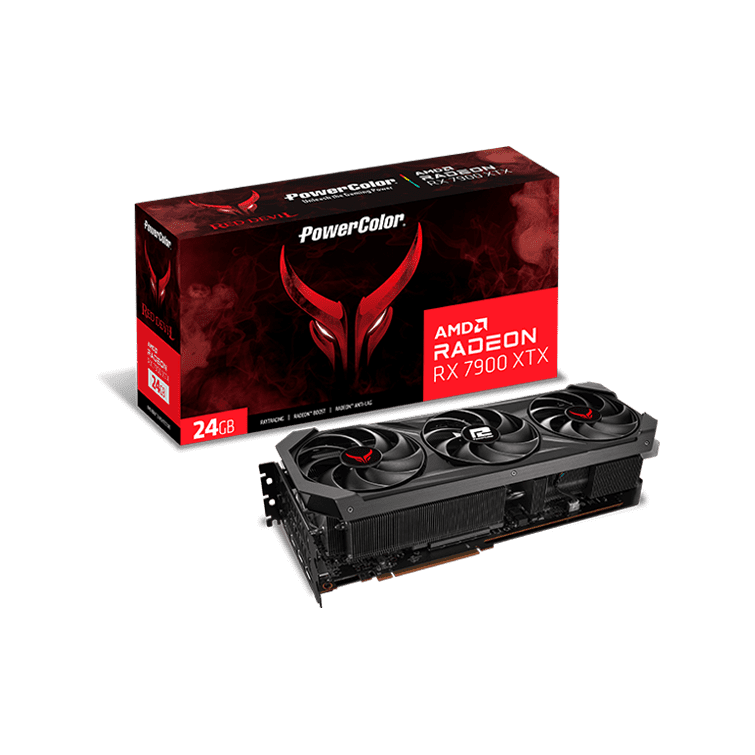 【販売終了】PowerColor(パワーカラー) Radeon RX 7900 XTX 搭載 グラフィックボード RX7900XTX 24G-E/OC