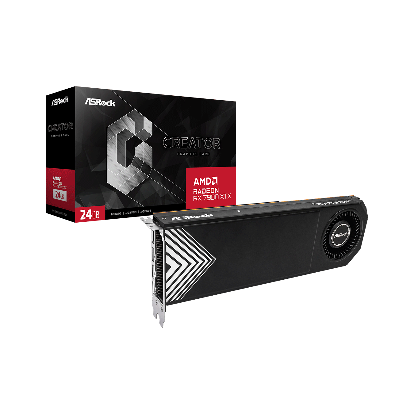 ASRock(アスロック) Radeon RX 7900 XTX 省スペース2スロットブロワーファン 搭載 グラフィックボード RX7900XTX CT 24G