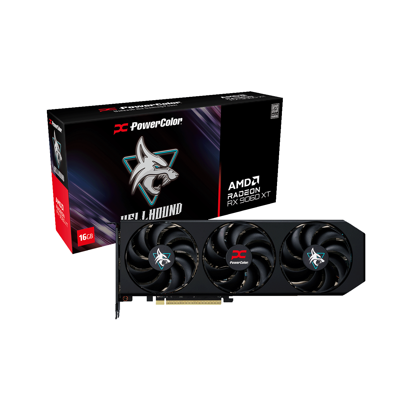 PowerColor Radeon RX9060XT GDDR6 16GBメモリ搭載　RX9060XT 16G-L/OC