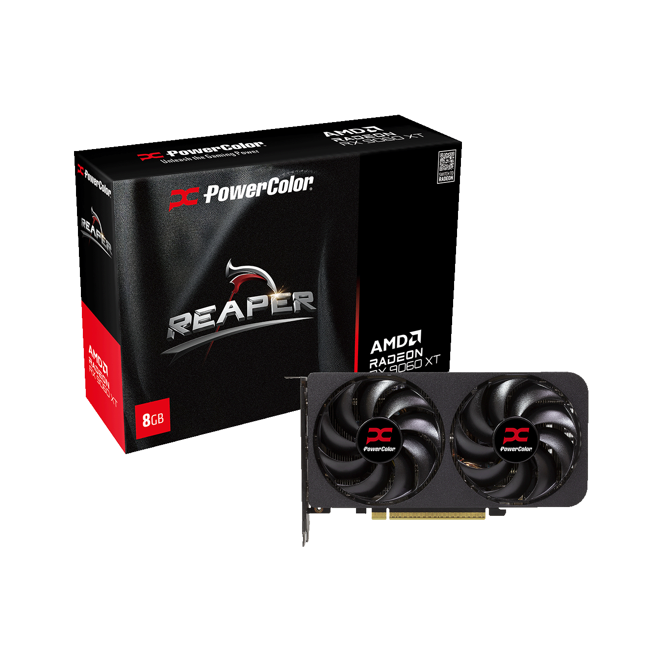 【未使用、未開封品】RADEON RX9060XT　8GB RX9060XT 8G-A | RX9060XT 8G-A | PowerColor(パワーカラー) Radeon RX