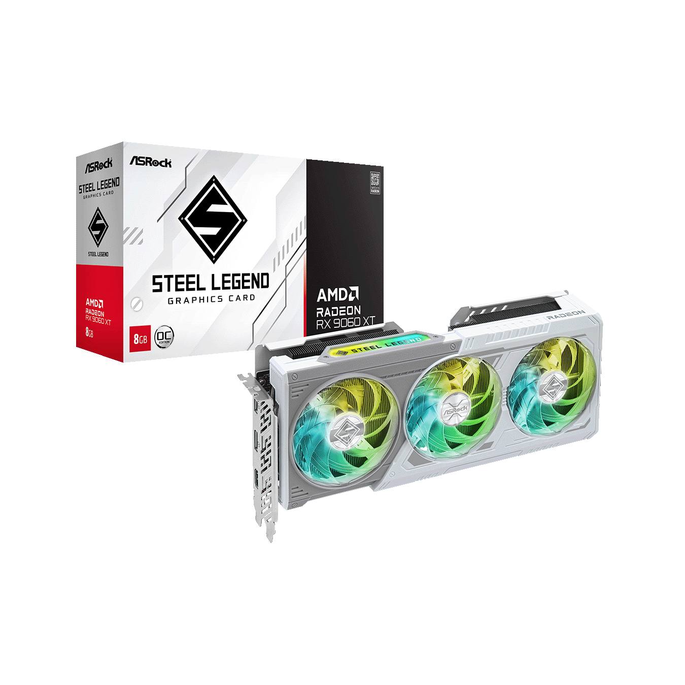 ASRock Radeon RX9060XT GDDR6 8GBメモリ搭載　RX9060XT SL 8GO