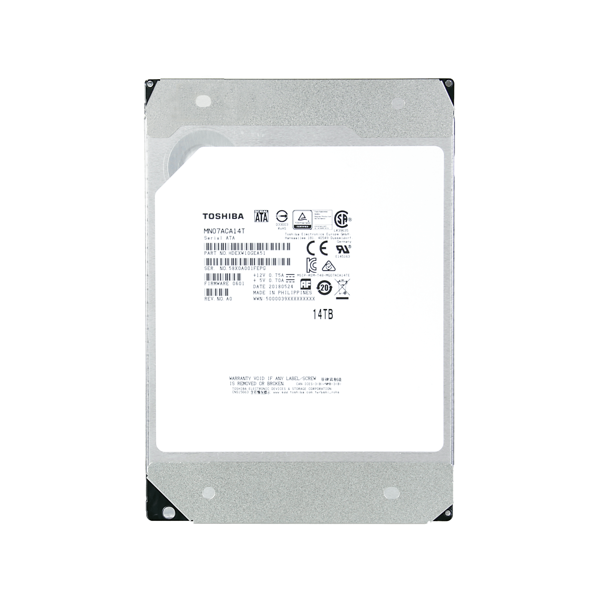 TOSHIBA 12TB MN07ACA12T 3.5inch HDD