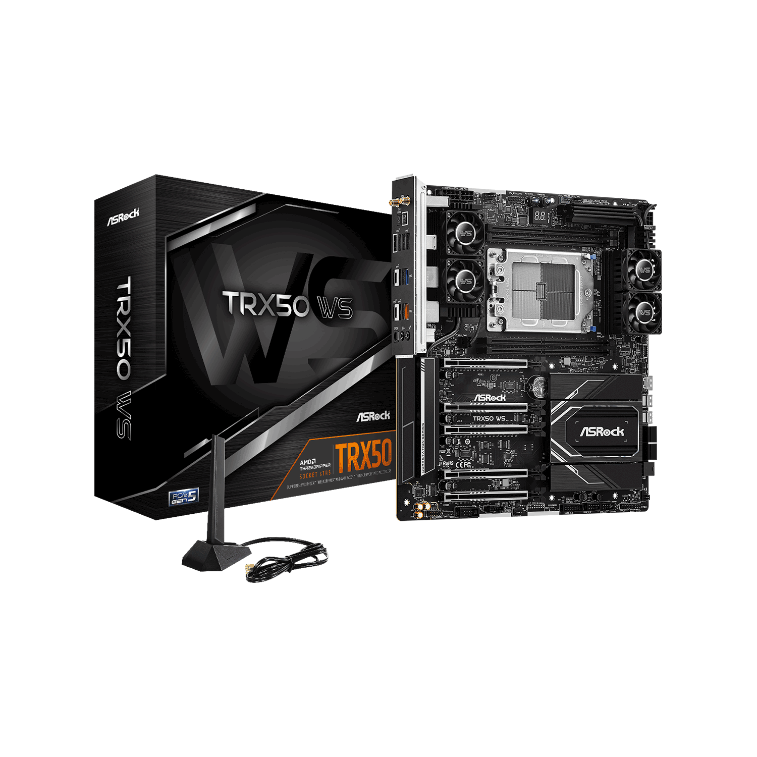 ASRock(アスロック) Socket sTR5 AMD TRX50 E-ATX ワークステーション向け マザーボード TRX50 WS