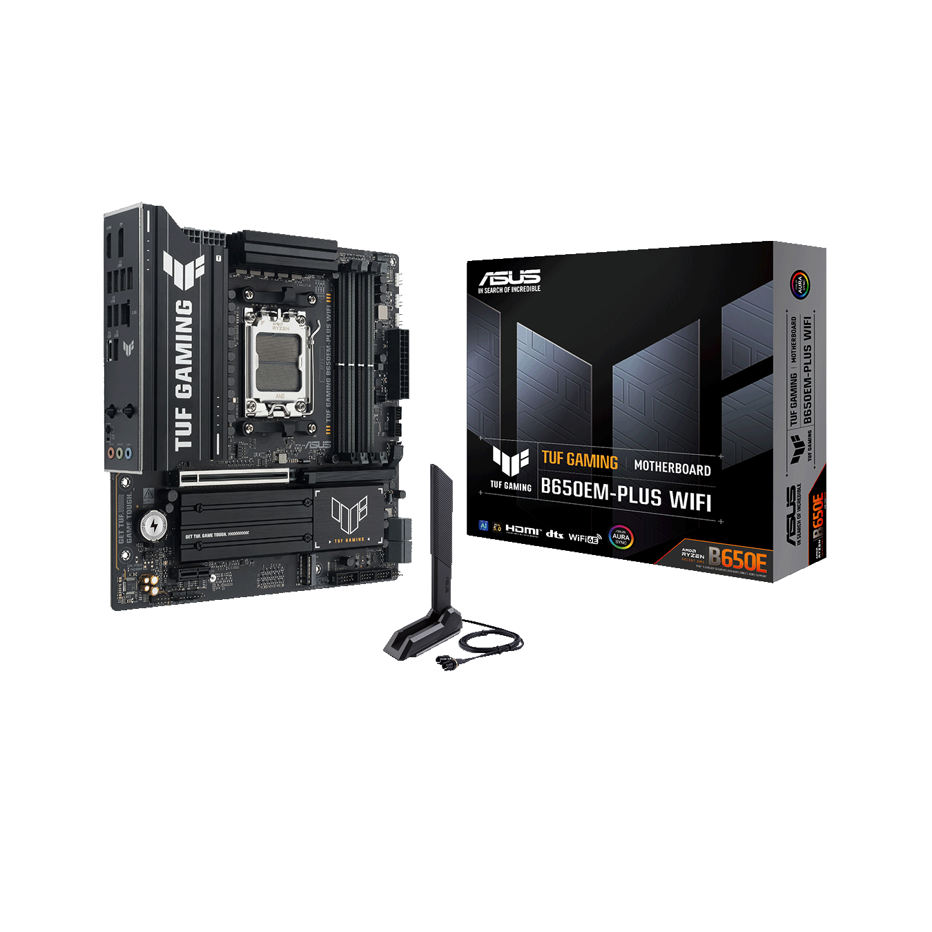 ASUS(エイスース) Socket AM5 AMD B650 MicroATX WiFi+Bluetoothモジュール付属 マザーボード　TUF GAMING B650EM-PLUS WIFI