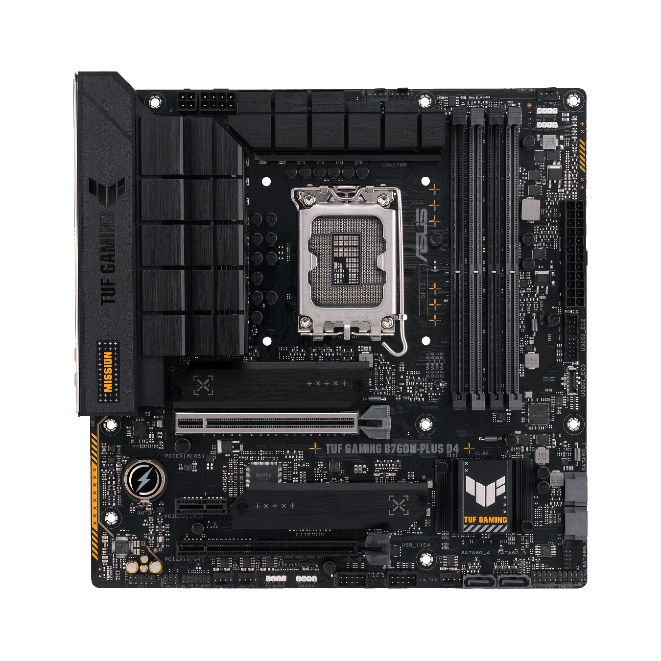ASUS LGA1700 Intel B760 MicroATX マザーボード　TUF GAMING B760M-PLUS D4
