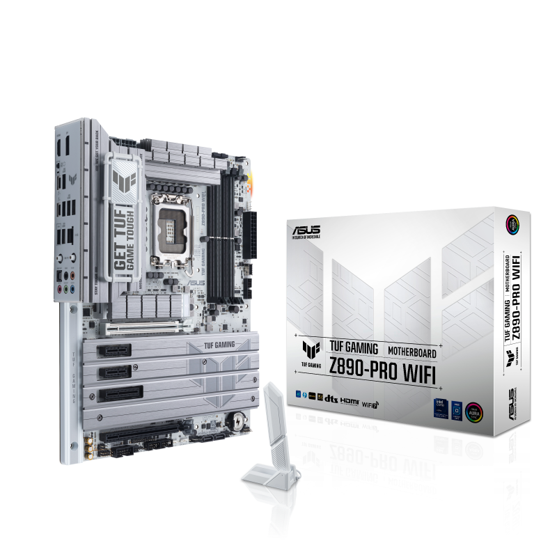 ASUS(エイスース) LGA1851 Intel Z890 ATX WiFi+Bluetoothモジュール付属 ホワイトカラー マザーボード TUF GAMING Z890-PRO WIFI