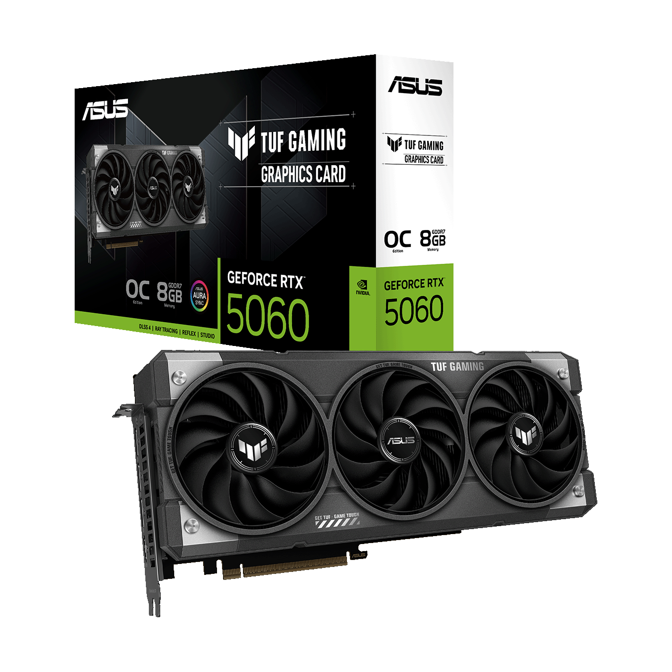 ASUS(エイスース) TUF GAMING シリーズ NVIDIA GeForce RTX 5060 オーバークロック グラフィックボード TUF-RTX5060-O8G-GAMING