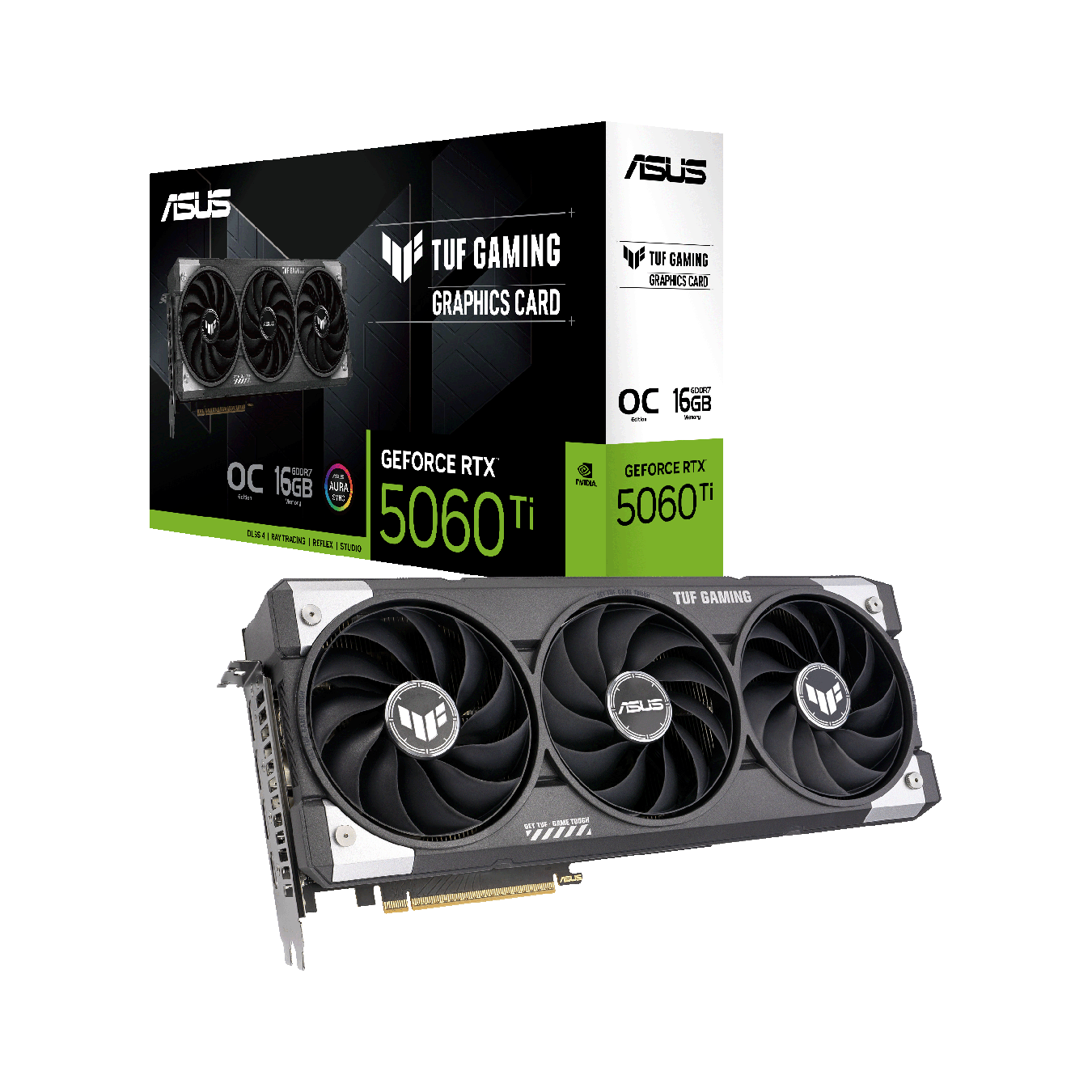 ASUS(エイスース) NVIDIA GeForce RTX 5060 Ti オーバークロック グラフィックボード (VRAM 16GB) TUF-RTX5060TI-O16G-GAMING