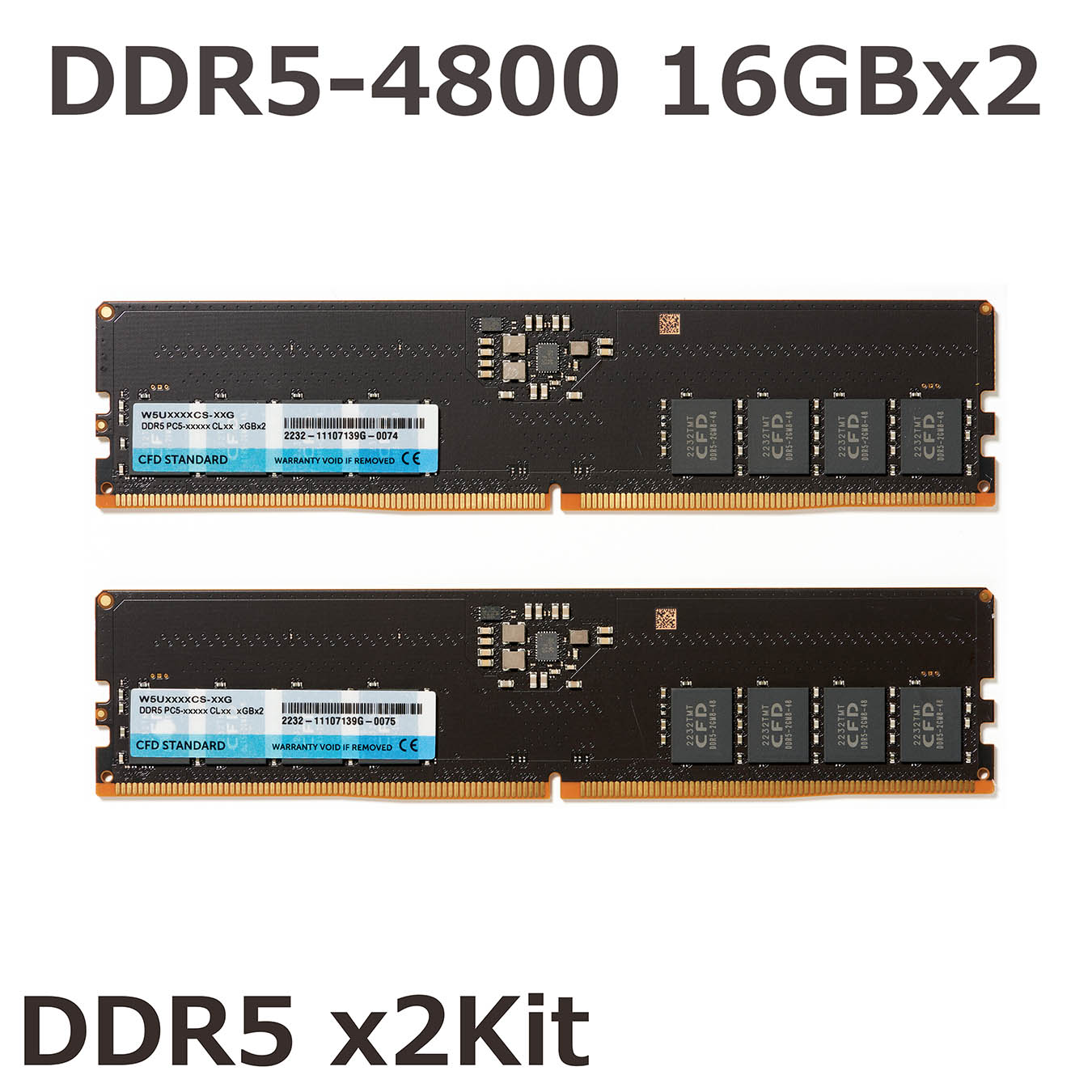 W5U4800CS-16G [DDR5 PC5-38400 16GB 2枚組]
