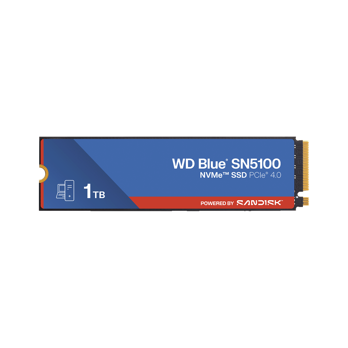 Sandisk (サンディスク) WD Blue SN5100 シリーズ メインストリームモデル M.2 PCIe Gen4x4 NVMe 接続SSD (1TB)　WDS100T5B0E