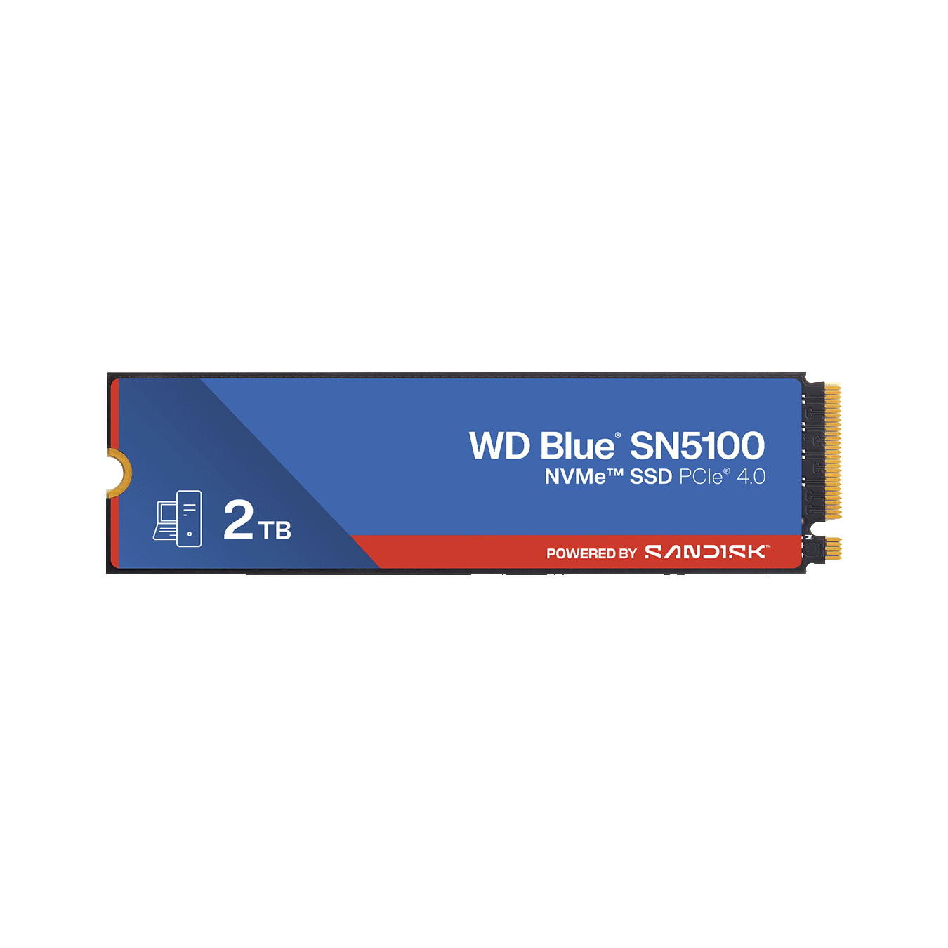 Sandisk (サンディスク) WD Blue SN5100 シリーズ メインストリームモデル M.2 PCIe Gen4x4 NVMe 接続SSD (2TB)　WDS200T5B0E
